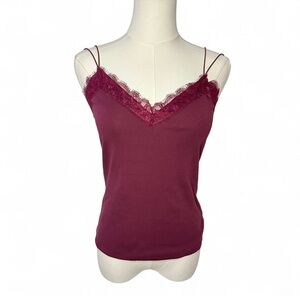 Express One Eleven Lace Trim Cami Tank | Size Medium | Y2K Inspired